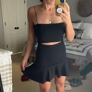Black mini dress